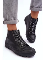 Dámské Tenisky Big Star Vysoké Zateplené Černé EE274110