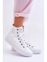 Dámské vysoké tenisky Big Star LL274A183 Bílé