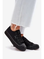 Dámské Textilní Tenisky Na Platformě Big Star RR274775 Černé