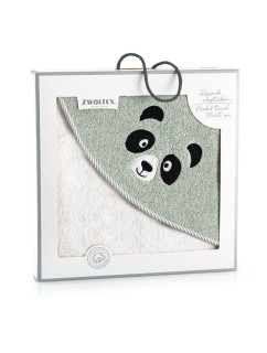 Ručník Zwoltex s kapucí Panda White/Blue