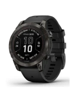 Garmin Fenix 7 Pro 47mm Sapphire Solar Carbon Gray DLC Titanium s černým řemínkem
