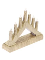 ADVENTNÍ KOSTEL 15.5x3.2x13.5CM 7 LED NAPÁJENÝCH BATERIÍ DĚTSKÉ PÍSMO