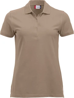 Clique Classic Marion S/S Dámské piqué polo z těžké bavlny 67.8246 caffe latte