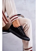 Dámské tenisky z nízkého materiálu Big Star KK274004 Černá