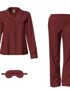 Dámské pyžamo QS6551E XKG bordó - Calvin Klein