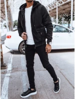 Pánská teplá mikina na zip černá FashionStreet BX5623