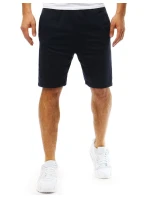Pánské krátké teplákové šortky tmavě modré FashionStreet SX2388