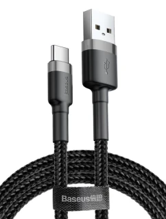 KABEL BASEUS USB NA USB-C BASEUS CAFULE 2A 2M (ŠEDÝ)