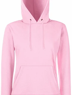 Fruit of the Loom Classic Lady-Fit Hooded Sweat Dámská mikina s kapucí 16.2038 light pink
