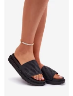 Dámské Pantofle Na Platformě Big Star RR274A540 Černé