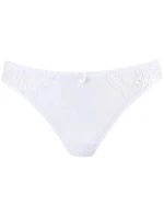 Dámské luxusní tanga V-10218 bílé - Axami