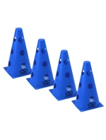 Sada tréninkových patníků 4 ks - 23 cm modrá / PT4-12WH-B