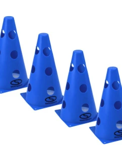 Sada tréninkových patníků 4 ks - 23 cm modrá / PT4-12WH-B