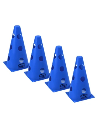 Sada tréninkových patníků 4 ks - 23 cm modrá / PT4-12WH-B