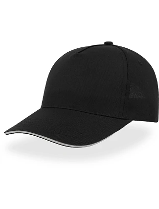 Atlantis Headwear Start Five Sandwich 5 panelová kšiltovka "Start Five Sandwich" 33.0039 black/white Atlantis Headwear Start Five Sandwich 5 panelová kšiltovka "Start Five Sandwich" 33.0039 black/white