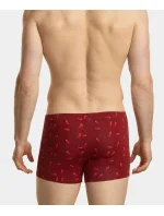 Pánské boxerky ATLANTIC 2Pack - vínové/černé