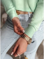 Dámský oversize hladký svetr SENZIA mint FashionStreet MY2445
