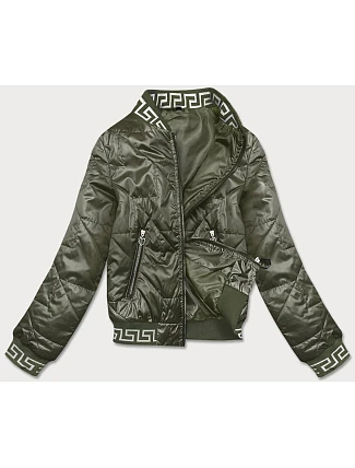 Dámský bomber v khaki barvě (B8123-11)