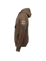 Geografické Norsko Gymclass DB 054 M WW2487H/GN-Brown mikina