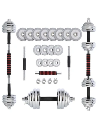 Činky a popruhy v kufříku 2 v 1 SGP30 HMS 2x15 kg