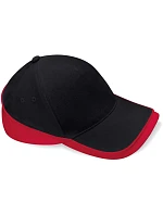 Beechfield B 171 5 panelová týmová závodní kšiltovka 53.0171 black/classic red