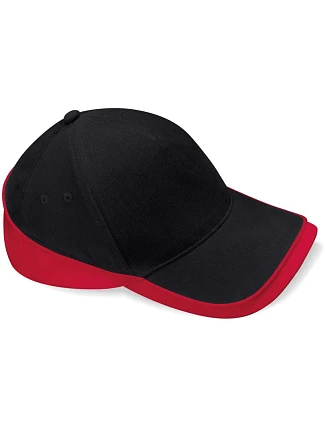 Beechfield B 171 5 panelová týmová závodní kšiltovka 53.0171 black/classic red