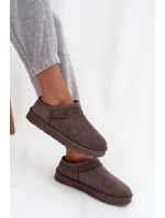 Dámské sněhule s teplou podšívkou tmavě šedé Serenne