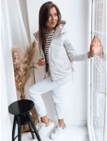 Dámská bunda FLUFFY bílá FashionStreet TY3582