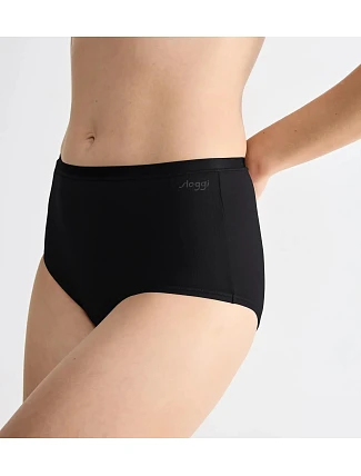 sloggi GO Daily Cotton Highwaist - Black - SLOGGI Black - SLOGGI sloggi GO Daily Cotton Highwaist - Black - SLOGGI Black - SLOGGI