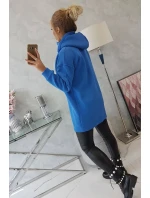 Chrpově modrá mikina s kapucí Chrpově modrá mikina s kapucí
