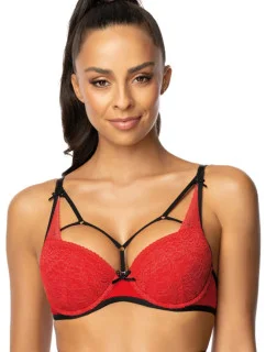 Dámská Push-up podprsenka 3636/11 Loren červeno-černá - MAT