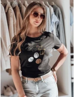 Dámské tričko LUMIFIT s pudlem černé FashionStreet RY2736