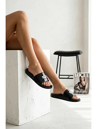 Mládežnické pantofle LEVI'S VPOL0251S-2693 Černé s Flitry