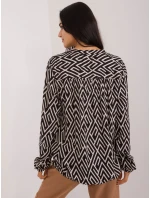 Halenka D73771M11186B černá a béžová Halenka D73771M11186B černá a béžová