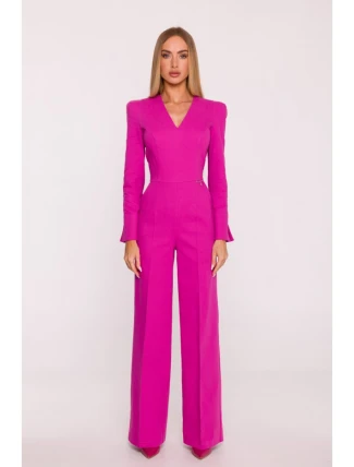 M883 Džínová kombinéza - růžová