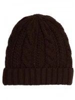 M897 Čepice z pleteného kabelu - hnědá