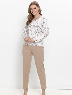 3630 DÁMSKÉ DLOUHÉ PYŽAMO SELMIA M–XL