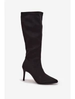 Kozačky na podpatku  model 219585 Step in style