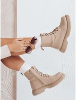 Dámské khaki boty MOONSTONE FashionStreet ZY0369 Dámské khaki boty MOONSTONE FashionStreet ZY0369