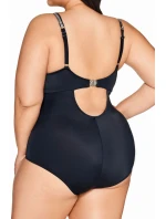 Dámské jednodílné plavky 63 black plus - AVA