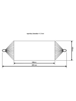 ZAHRADNÍ HOUPACÍ SÍŤ PRO 2 OSOBY 200X150 CM S KRYTEM ŠEDÁ 1039053