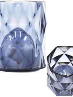 MINI DEKORATIVNÍ LAMPA 6 CM ŠEDÁ TEPLÁ BÍLÁ 1 LED