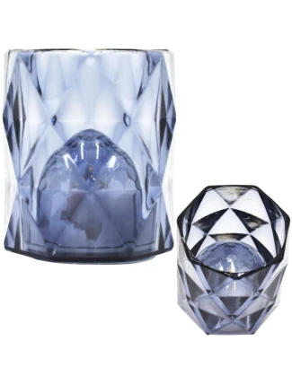 MINI DEKORATIVNÍ LAMPA 6 CM ŠEDÁ TEPLÁ BÍLÁ 1 LED