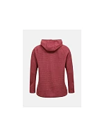 Dámská mikina PEAK PERFORMANCE W Freelight Polartec Alpha Hood, červená barva Dámská mikina PEAK PERFORMANCE W Freelight Polartec Alpha Hood, červená barva