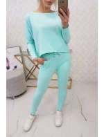 Souprava s oversize halenkou mint Souprava s oversize halenkou mint
