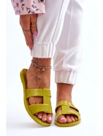 Módní veganské pantofle ZAXY JJ285261 zelená