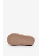 Lehké pěnové dětské pantofle Big Star NN374559 béžové