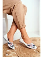 Dámské Kožené Baleríny Maciejka Bílé 01358-21