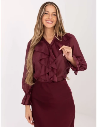 IT košile KS 28883.80 bordó