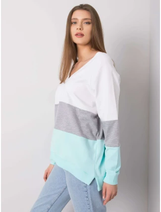 Mikina RV BL 5972.07 bílá šedá Mikina RV BL 5972.07 bílá šedá